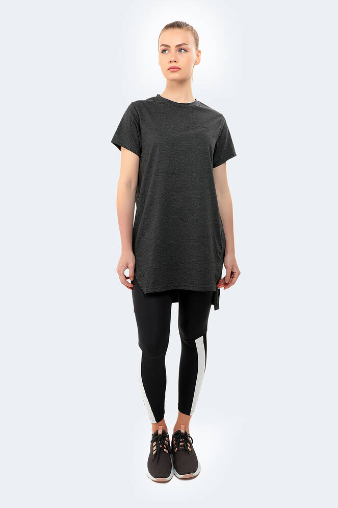 Slazenger MIDORI Kadın Kısa Kollu T-Shirt Koyu Gri