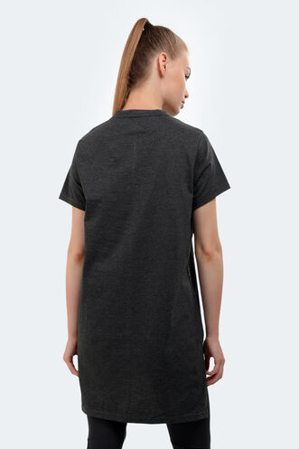 Slazenger MIDORI Kadın Kısa Kollu T-Shirt Koyu Gri - Thumbnail