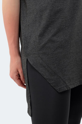 Slazenger MIDORI Kadın Kısa Kollu T-Shirt Koyu Gri - Thumbnail