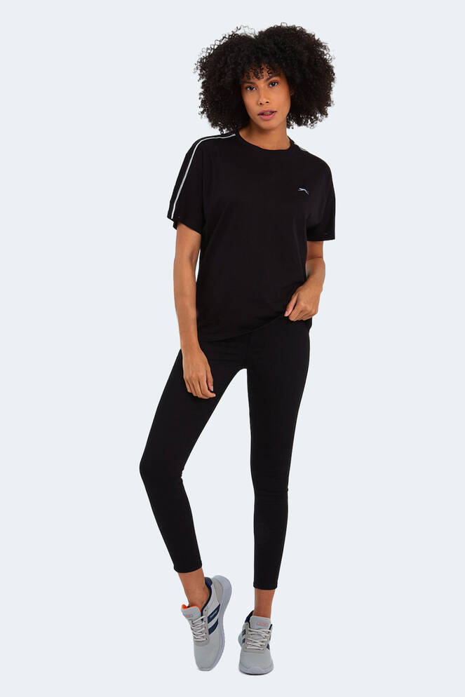 Slazenger MOYNA Kadın Siyah Tişört