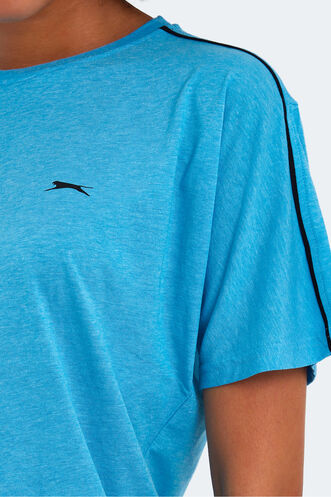 Slazenger MOYNA Kadın Kısa Kollu T-Shirt Mavi - Thumbnail