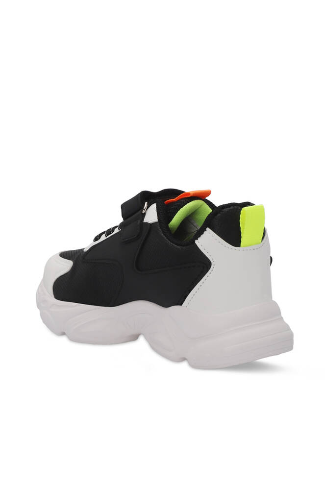 Slazenger NABIL Unisex Çocuk Sneaker Ayakkabıları Siyah - Beyaz