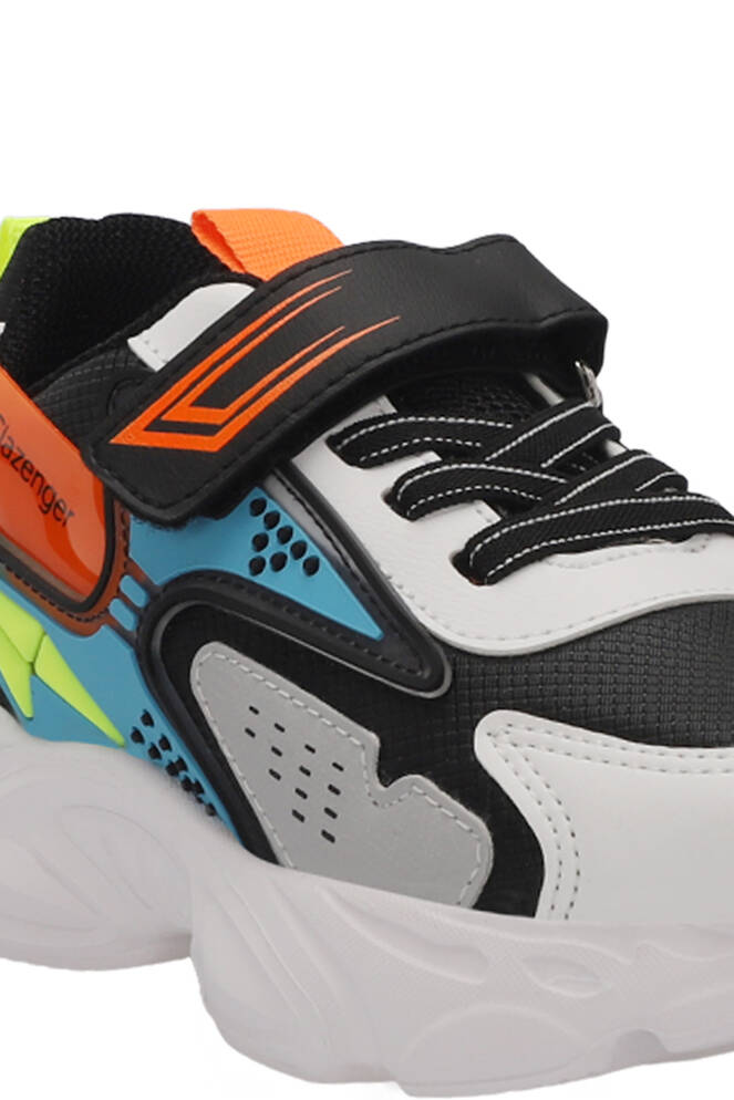 Slazenger NABIL Unisex Çocuk Sneaker Ayakkabıları Siyah - Beyaz