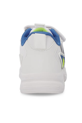 Slazenger NABIL Unisex Kids Sneaker Shoes White - Royal Blue - Thumbnail