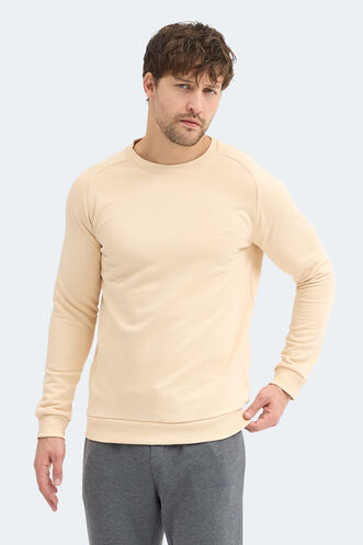 Slazenger NADAV Erkek Bej Sweatshırt - Thumbnail