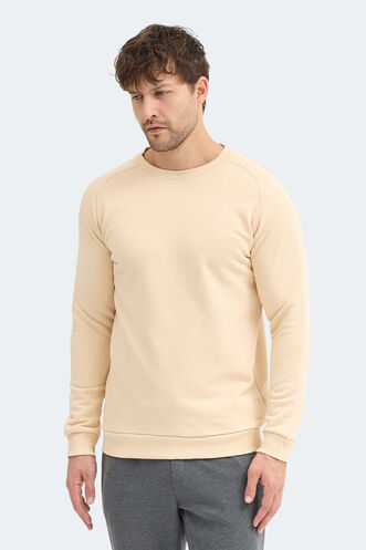 Slazenger NADAV Erkek Bej Sweatshırt - Thumbnail