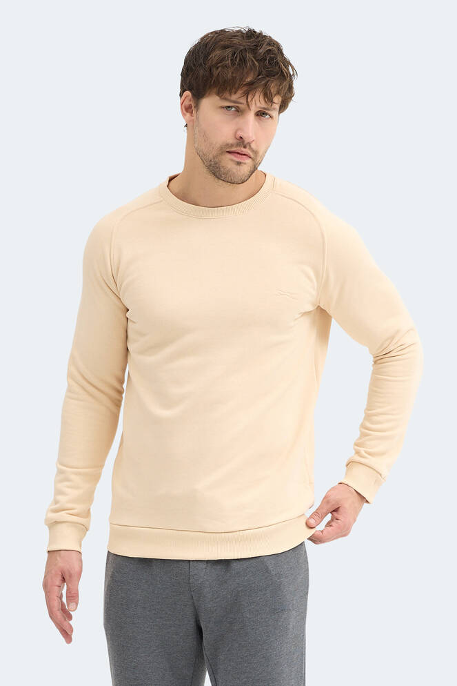 Slazenger NADAV Erkek Bej Sweatshırt