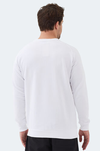 Slazenger NADAV Erkek Beyaz Sweatshırt - Thumbnail