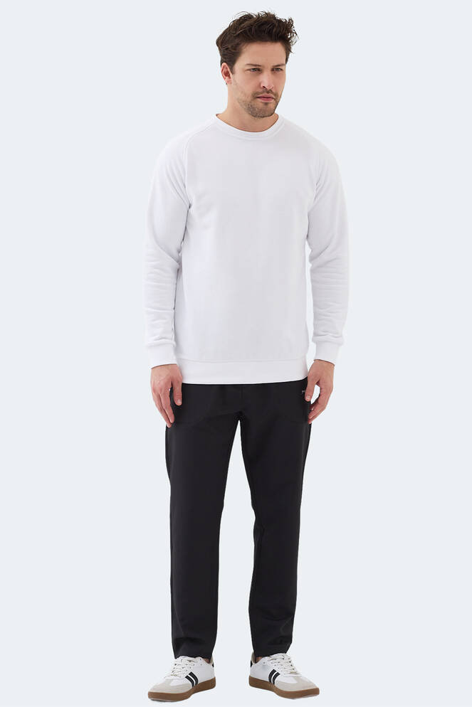 Slazenger NADAV Erkek Beyaz Sweatshırt