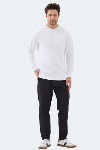 Slazenger NADAV Erkek Beyaz Sweatshırt - Thumbnail