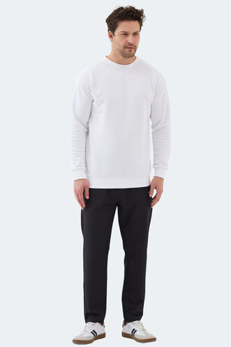 Slazenger NADAV Erkek Beyaz Sweatshırt - Thumbnail