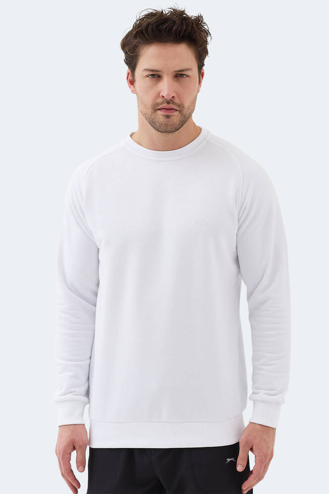 Slazenger NADAV Erkek Beyaz Sweatshırt