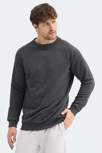 Slazenger NADAV Erkek Koyu Gri Sweatshırt - Thumbnail