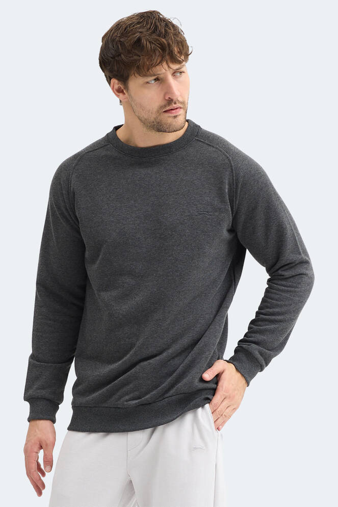 Slazenger NADAV Erkek Koyu Gri Sweatshırt