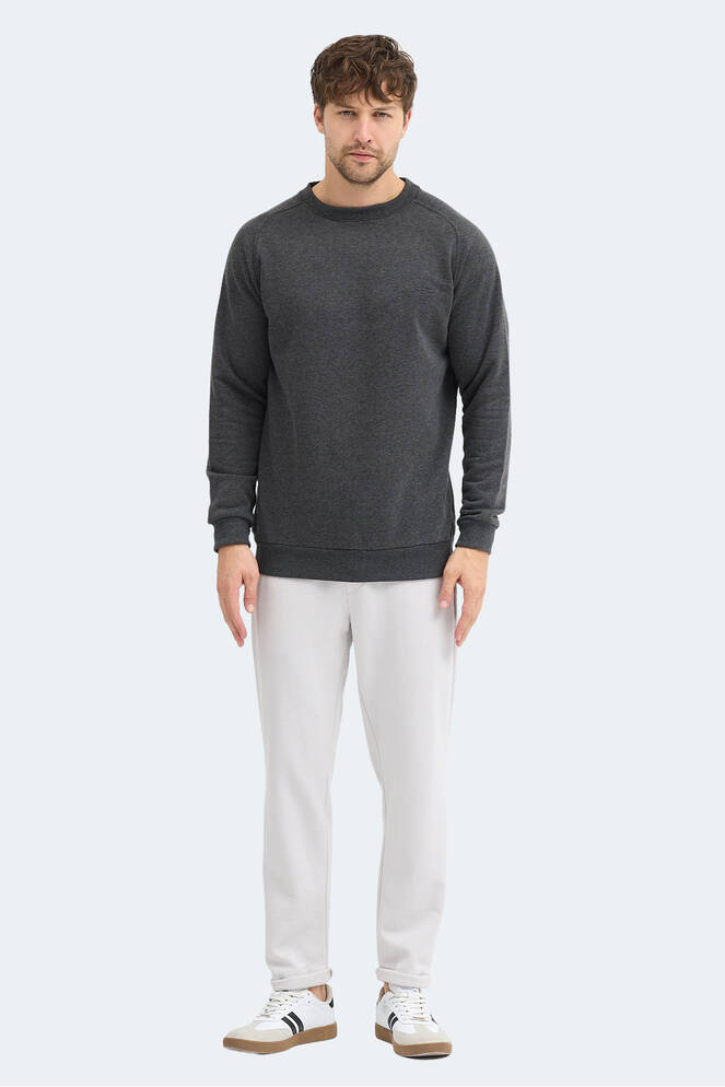 Slazenger NADAV Erkek Koyu Gri Sweatshırt