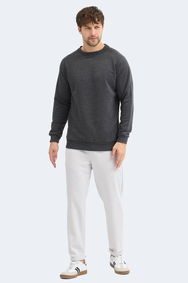 Slazenger NADAV Erkek Koyu Gri Sweatshırt