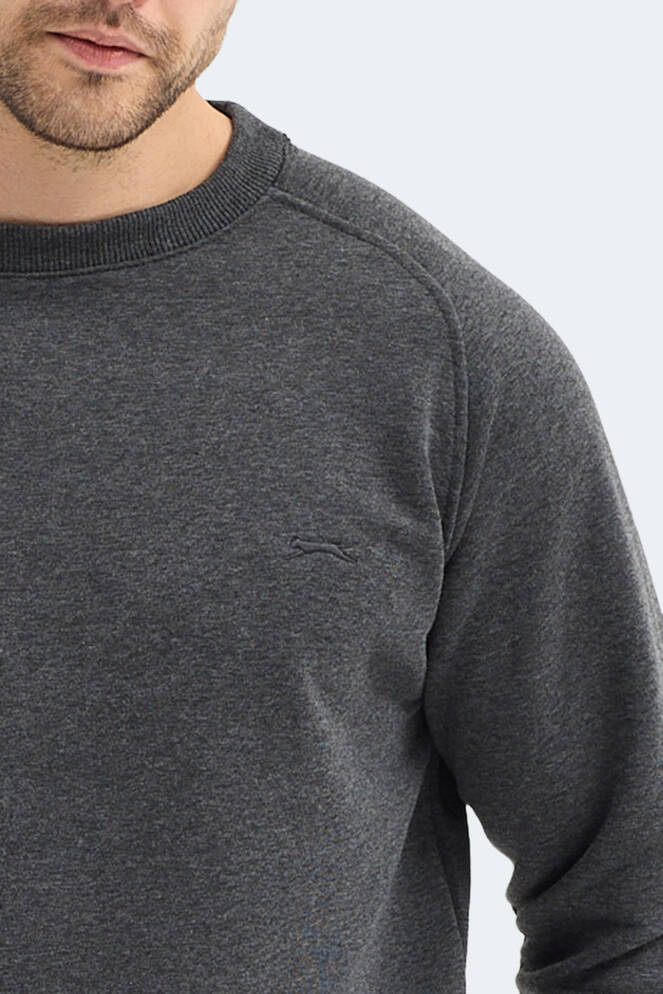 Slazenger NADAV Erkek Koyu Gri Sweatshırt
