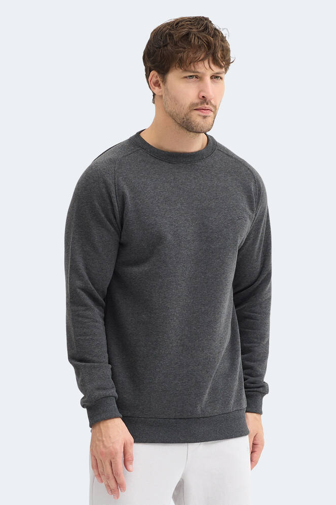 Slazenger NADAV Erkek Koyu Gri Sweatshırt