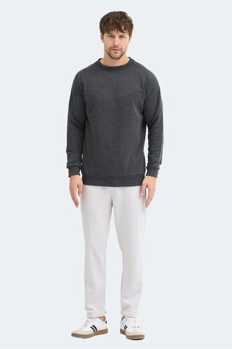 Slazenger NADAV Erkek Koyu Gri Sweatshırt - Thumbnail