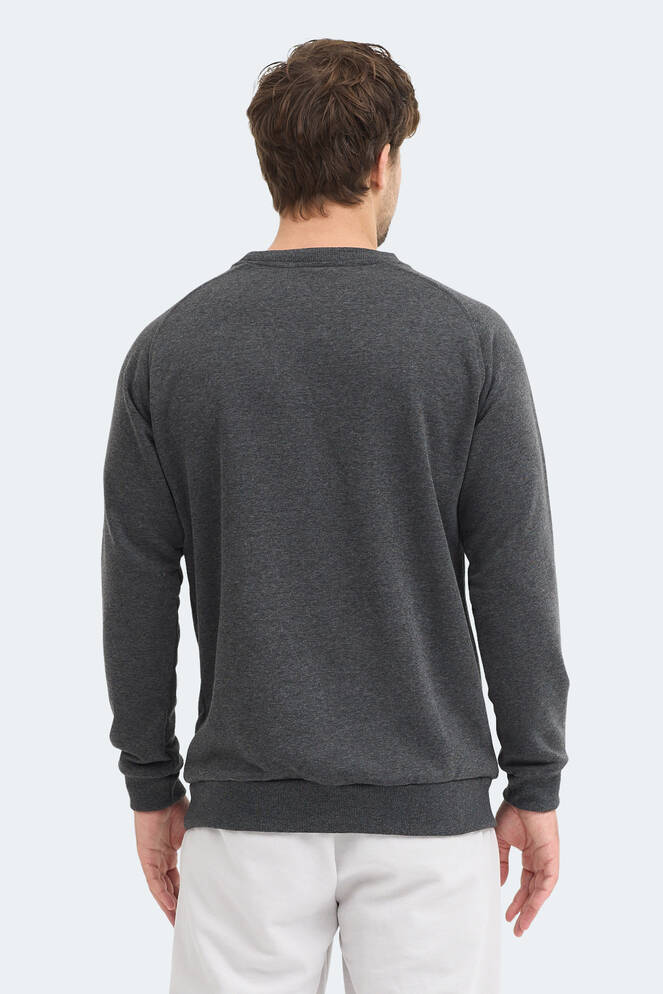 Slazenger NADAV Erkek Koyu Gri Sweatshırt