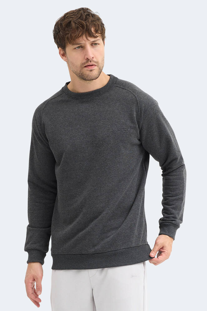 Slazenger NADAV Erkek Koyu Gri Sweatshırt