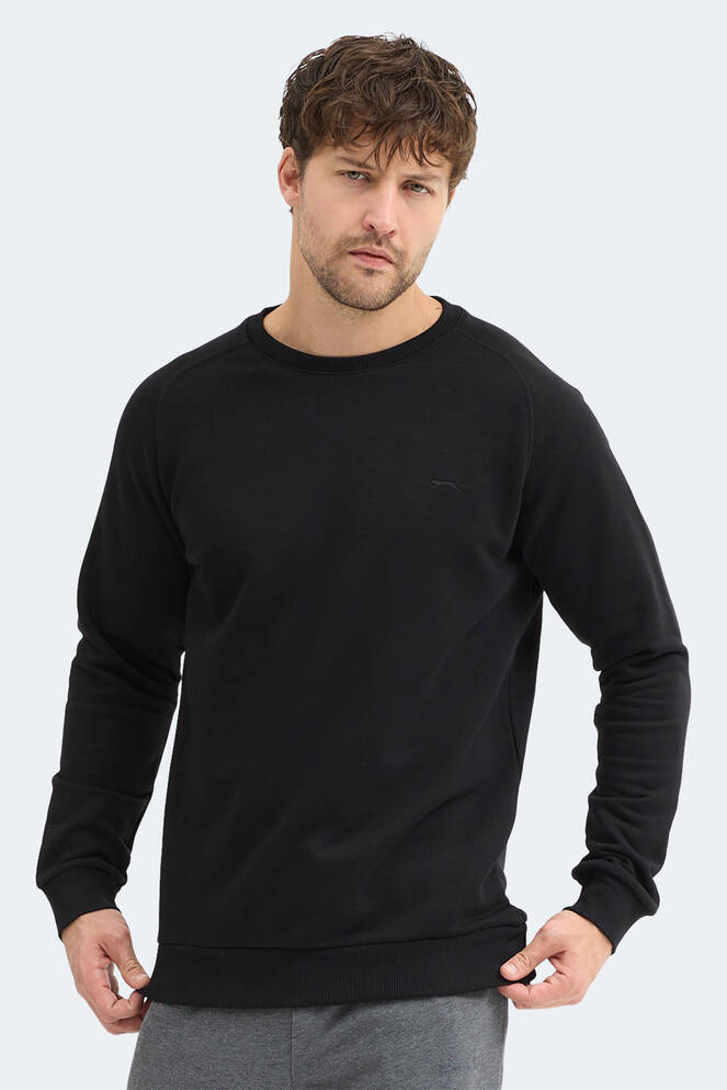 Slazenger NADAV Erkek Siyah Sweatshırt
