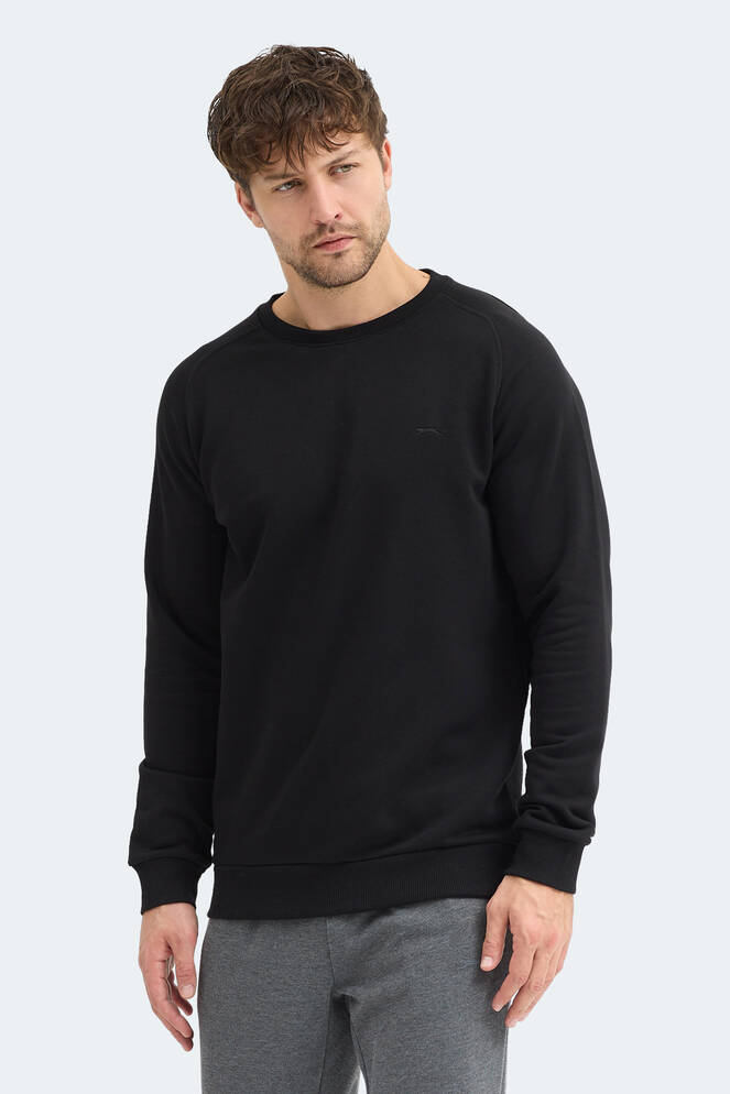 Slazenger NADAV Erkek Siyah Sweatshırt