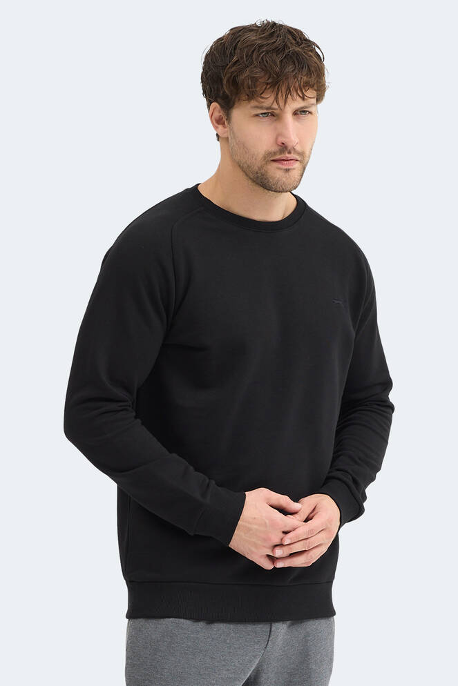 Slazenger NADAV Erkek Siyah Sweatshırt