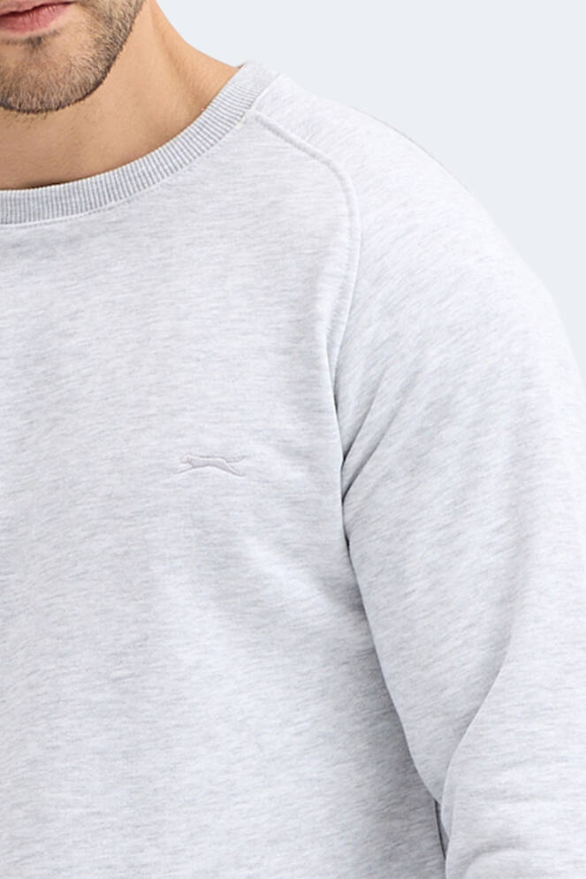 Slazenger NADAV Erkek Taş Gri Sweatshırt