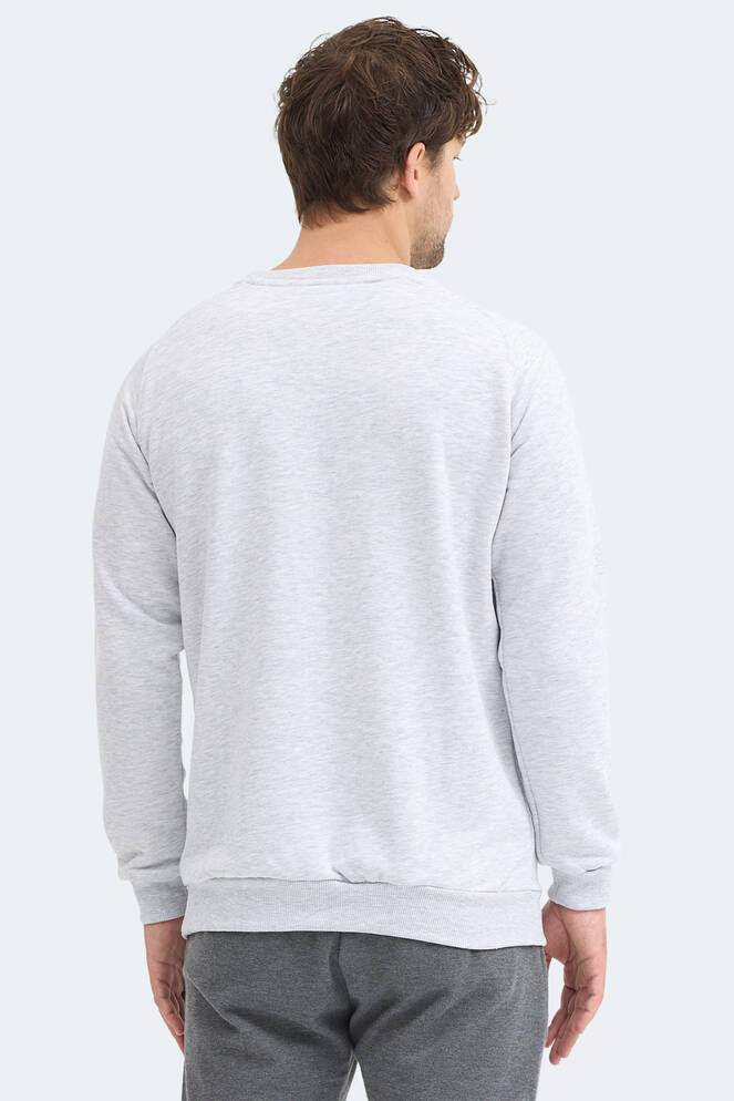 Slazenger NADAV Erkek Taş Gri Sweatshırt