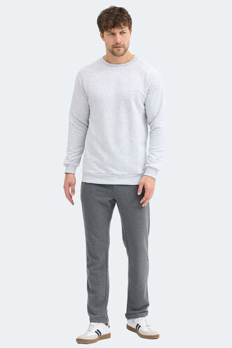 Slazenger NADAV Erkek Taş Gri Sweatshırt - Thumbnail