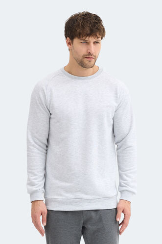 Slazenger NADAV Erkek Taş Gri Sweatshırt - Thumbnail