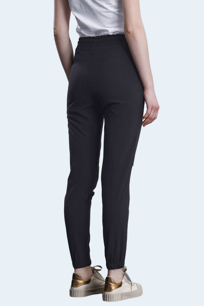 Slazenger NADIYA IN Kadın Cepli Slim Fit Siyah Eşofman Altı