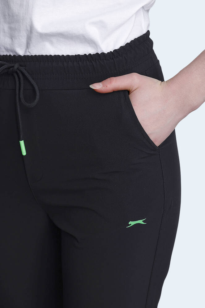 Slazenger NADIYA IN Kadın Cepli Slim Fit Siyah Eşofman Altı