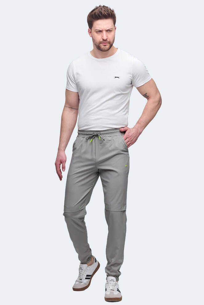 Slazenger NADJA Erkek Cepli Slim Fit Gri Eşofman Altı