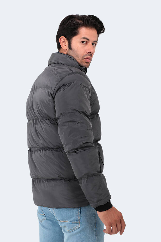 Slazenger NALDO IN Erkek Koyu Gri Mont & Kaban