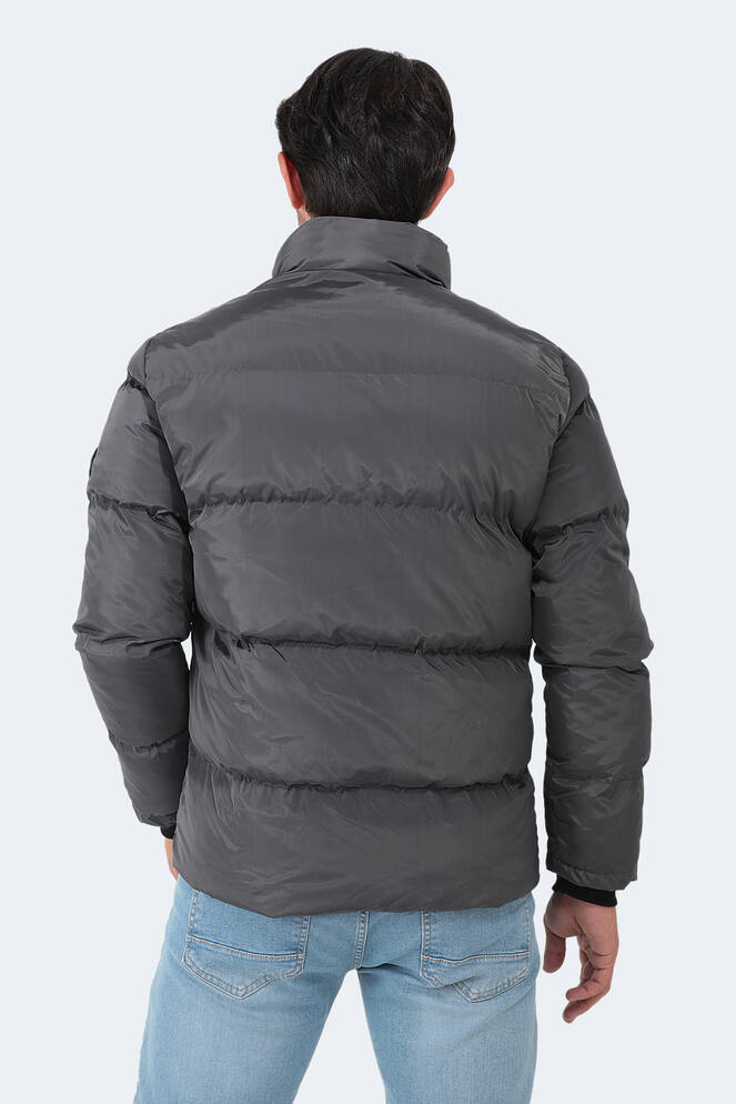 Slazenger NALDO IN Erkek Koyu Gri Mont & Kaban