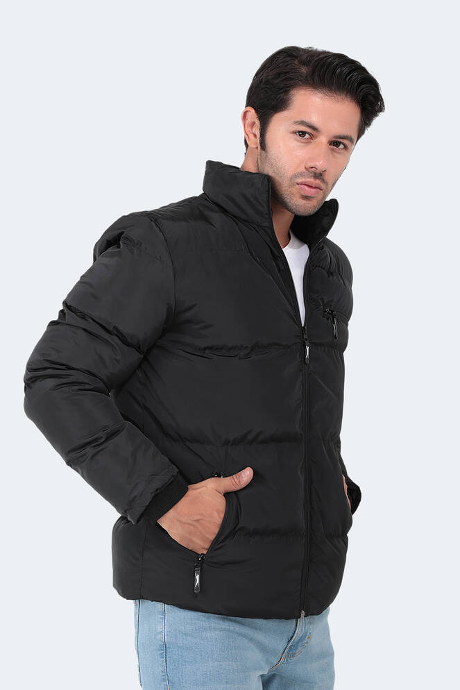 Slazenger NALDO IN Erkek Siyah Mont & Kaban