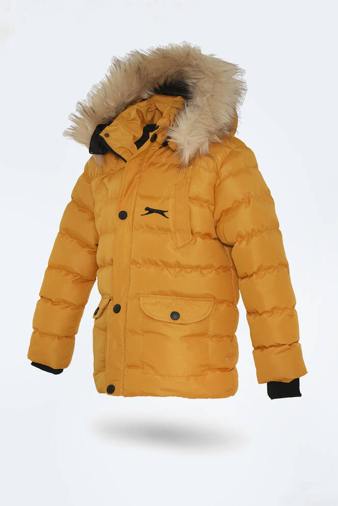 Slazenger NAPOLI Unisex Çocuk Palto & Ceket Hardal