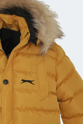 Slazenger NAPOLI Unisex Çocuk Palto & Ceket Hardal - Thumbnail