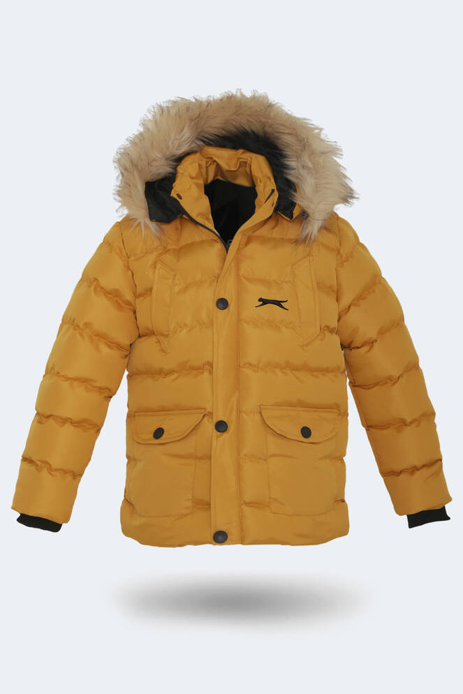 Slazenger NAPOLI Unisex Çocuk Palto & Ceket Hardal