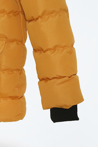 Slazenger NAPOLI Unisex Çocuk Palto & Ceket Hardal - Thumbnail