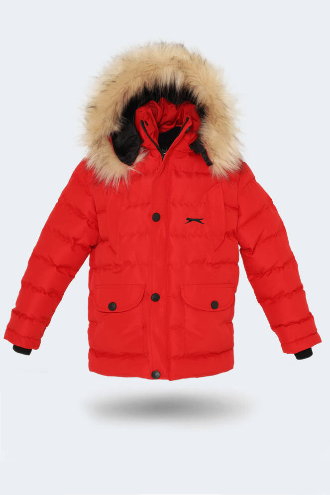 Slazenger NAPOLI Unisex Çocuk Palto & Ceket Kırmızı