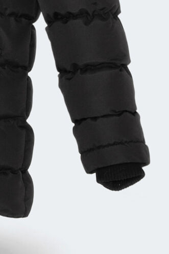 Slazenger NAPOLI Unisex Çocuk Palto & Ceket Siyah - Thumbnail