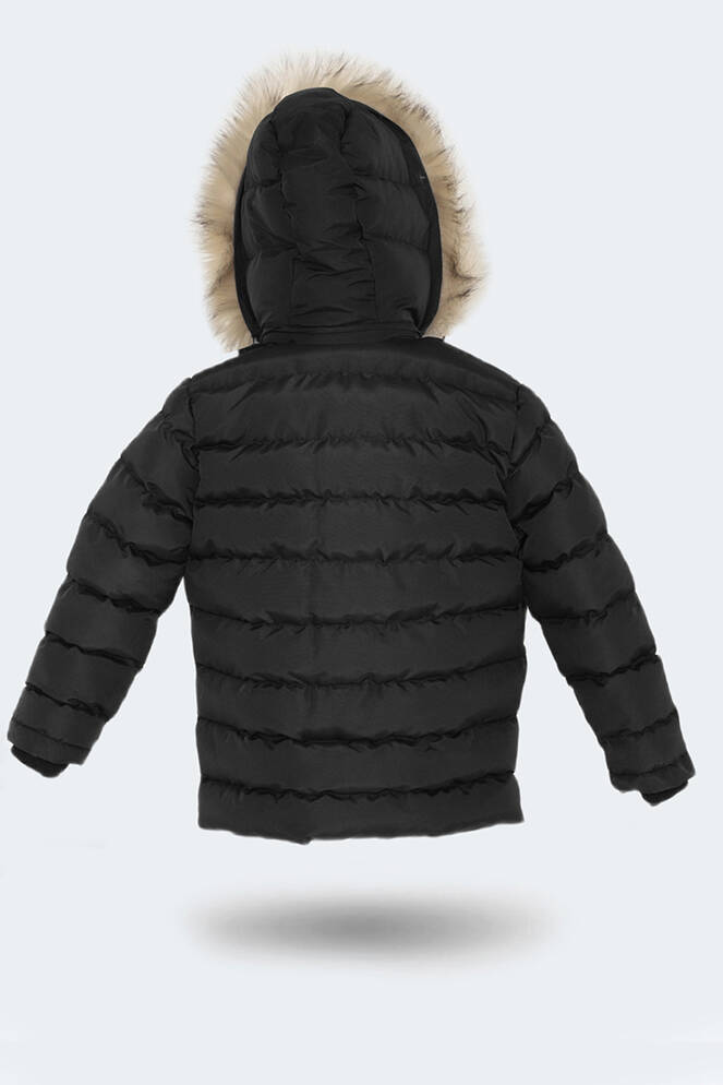 Slazenger NAPOLI Unisex Çocuk Palto & Ceket Siyah