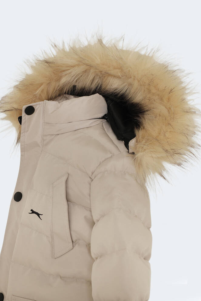 Slazenger NAPOLI Unisex Çocuk Palto & Ceket Taş Gri Slazenger NAPOLI Unisex Çocuk Palto & Ceket Taş Gri