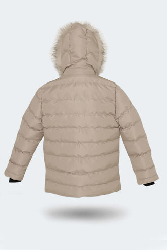 Slazenger NAPOLI Unisex Çocuk Palto & Ceket Taş Gri - Thumbnail