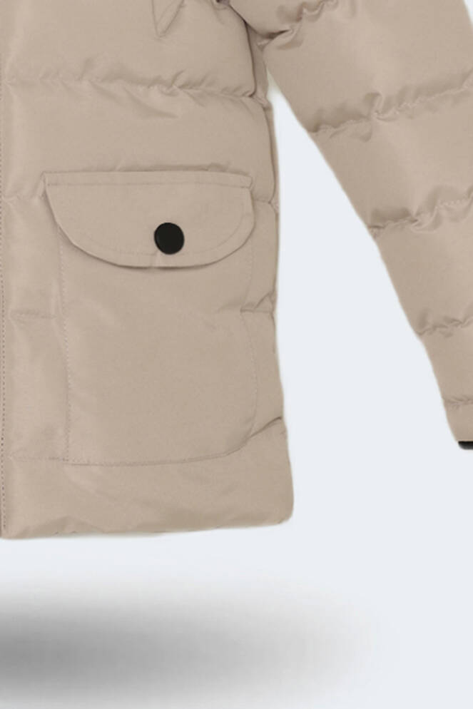 Slazenger NAPOLI Unisex Çocuk Palto & Ceket Taş Gri