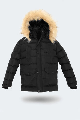 Slazenger NAPOLI Unisex Kids Coat & Jacket Black - Thumbnail