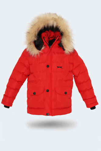 Slazenger - Slazenger NAPOLI Unisex Kids Coat & Jacket Red Slazenger - Slazenger NAPOLI Unisex Kids Coat & Jacket Red
